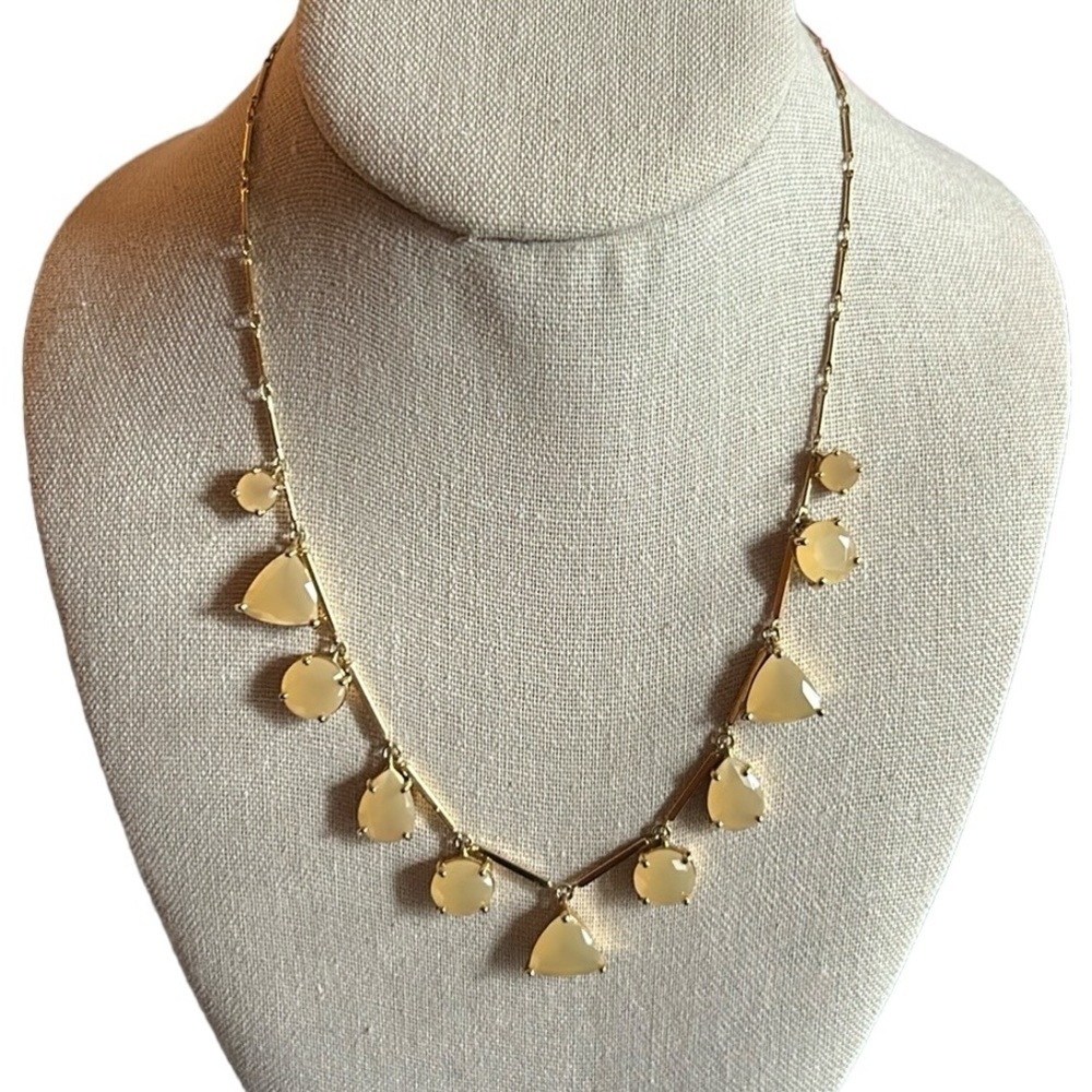 Kate Spade Twinkle Light Necklace with Light Pale Peachy Gold Stones